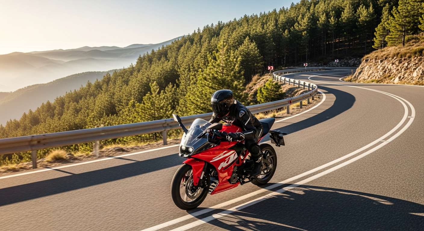 Best 250cc two-stroke motorcycle to import from Japan parked on a mountain road