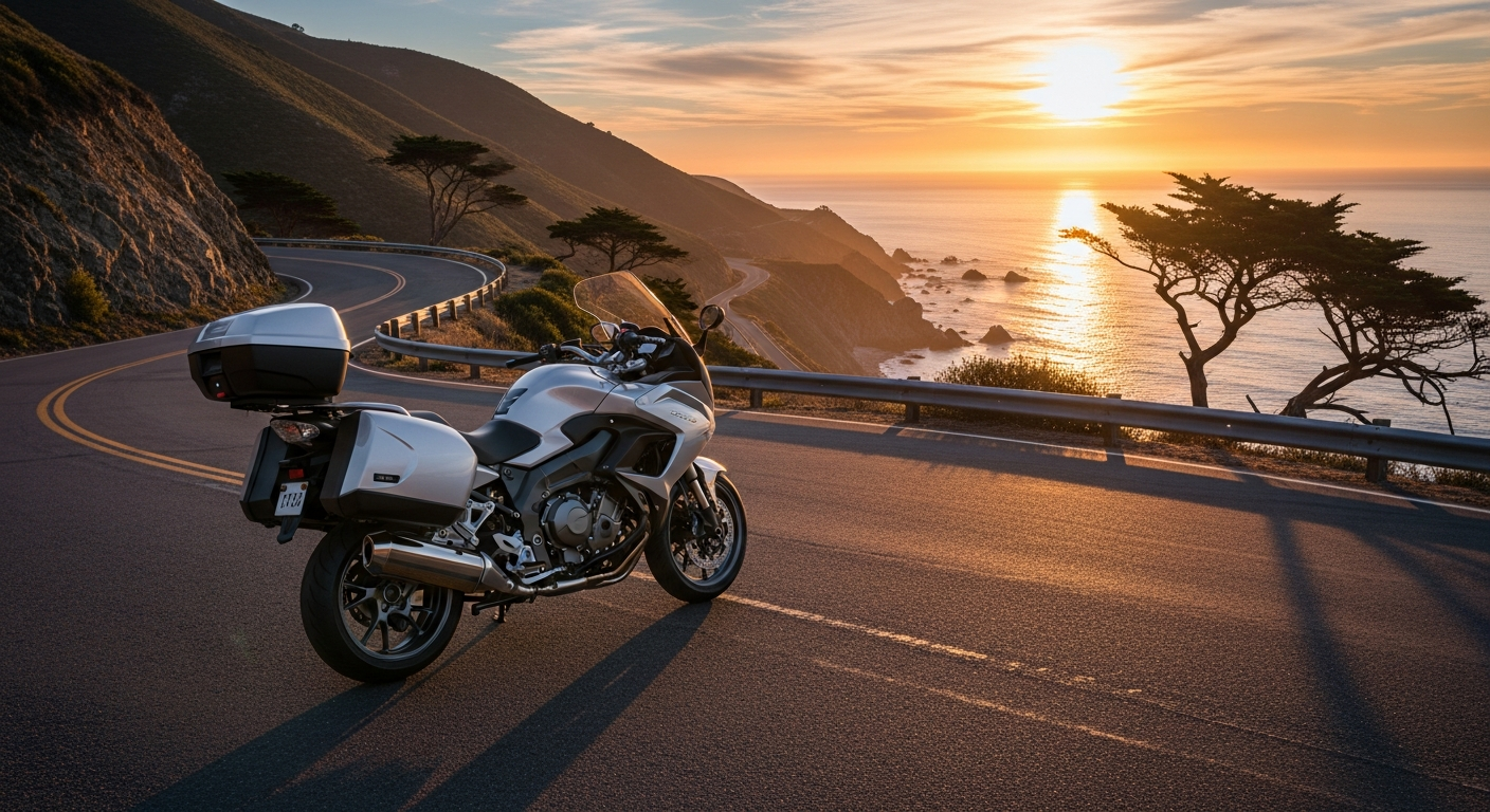 Best touring motorcycles to import from Japan lined up in a Japanese auction warehouse