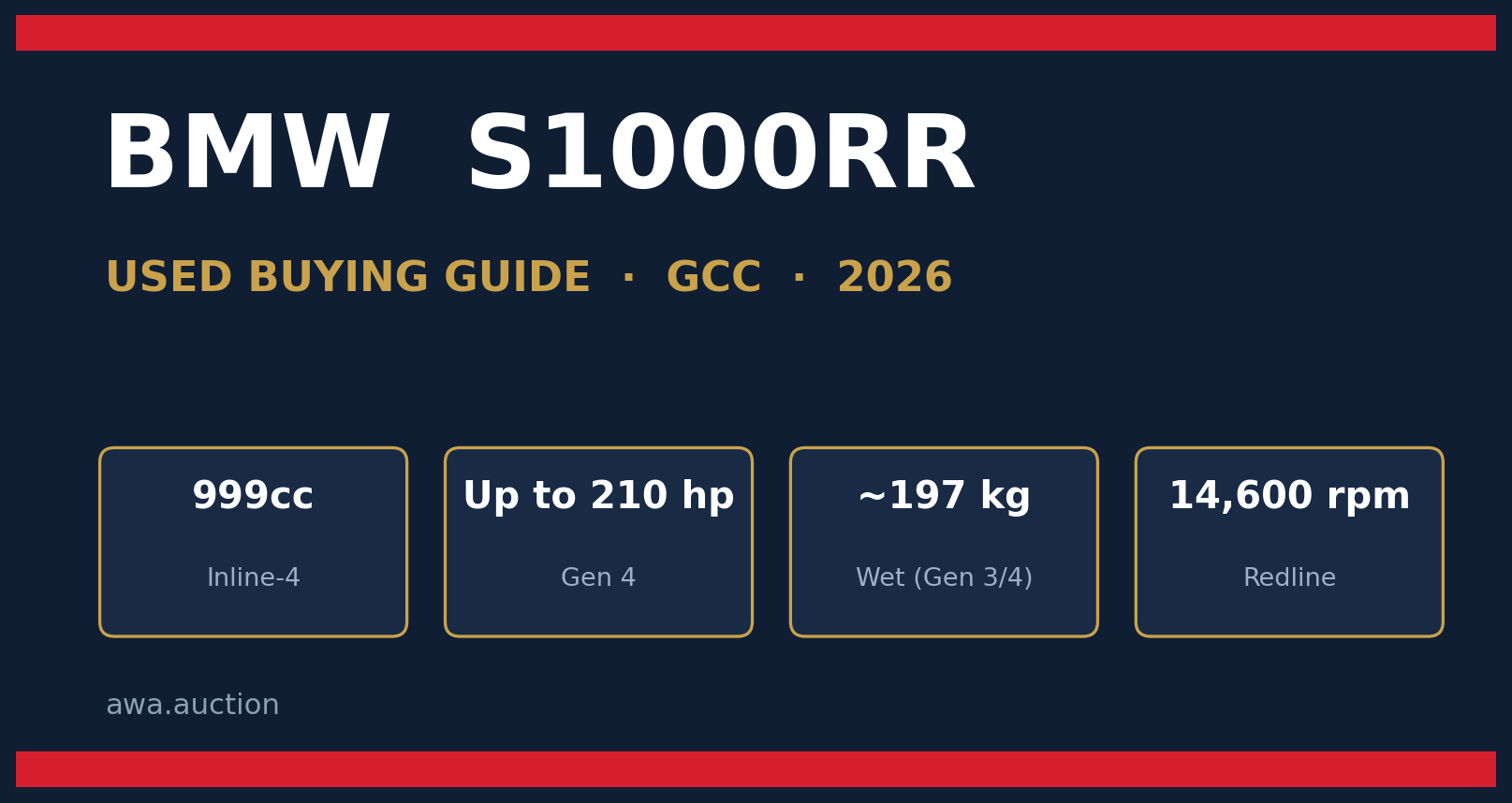بي إم دبليو S1000RR مستعملة دليل الشراء في الخليج 2026