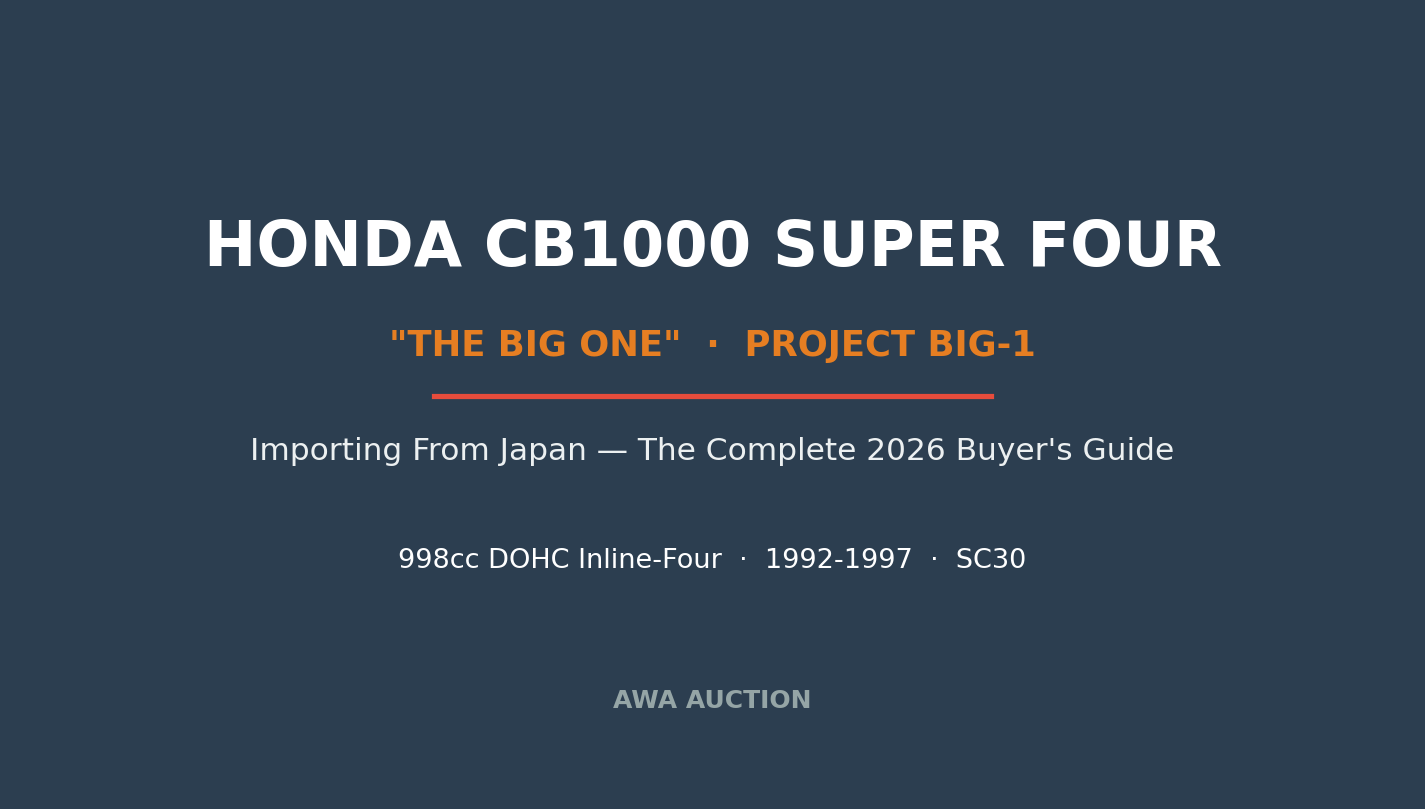 Honda CB1000 Super Four Big One import from Japan complete 2026 buyer's guide