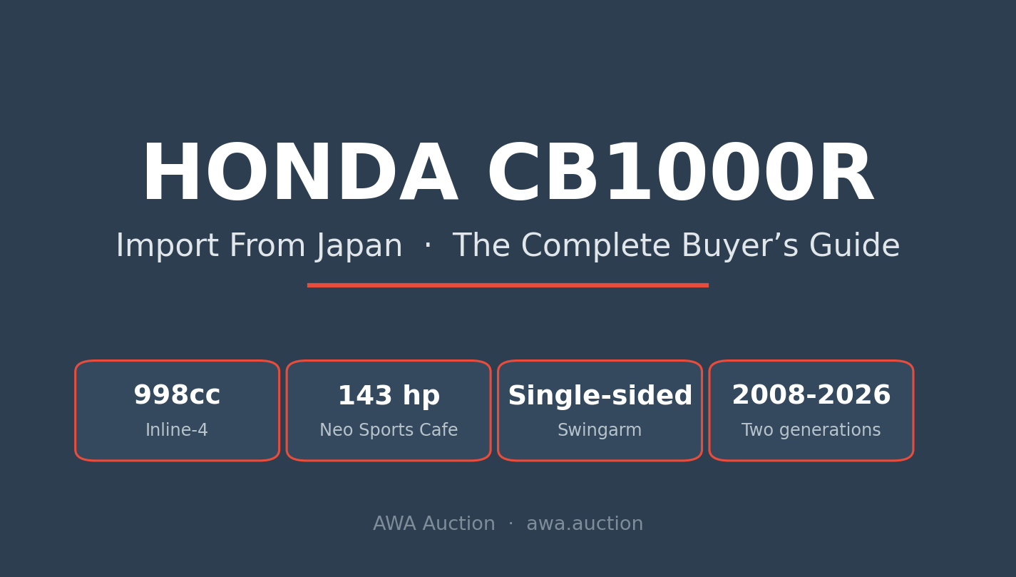 Honda CB1000R import from Japan - Neo Sports Cafe litre naked buyers guide 2026