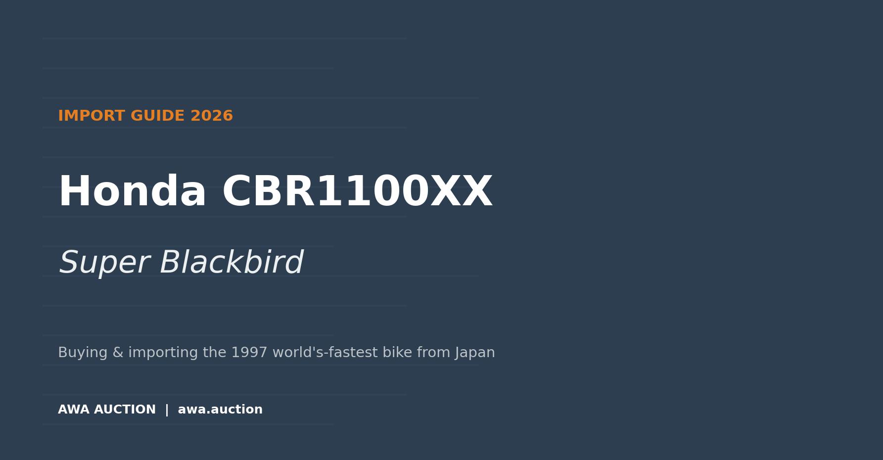 Honda CBR1100XX Super Blackbird import from Japan buyer guide