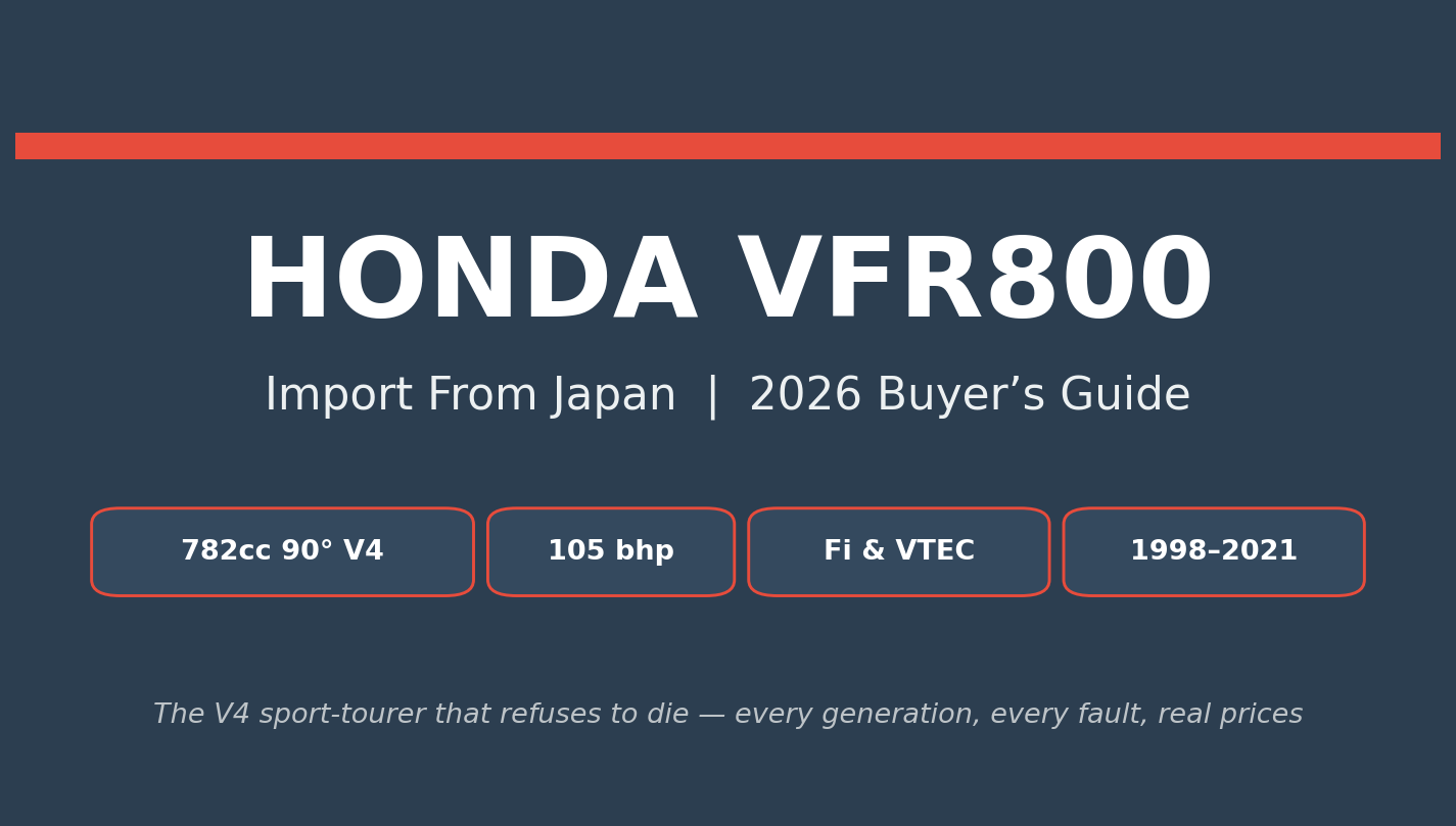 Honda VFR800 import from Japan - V4 sport-tourer buyers guide 2026
