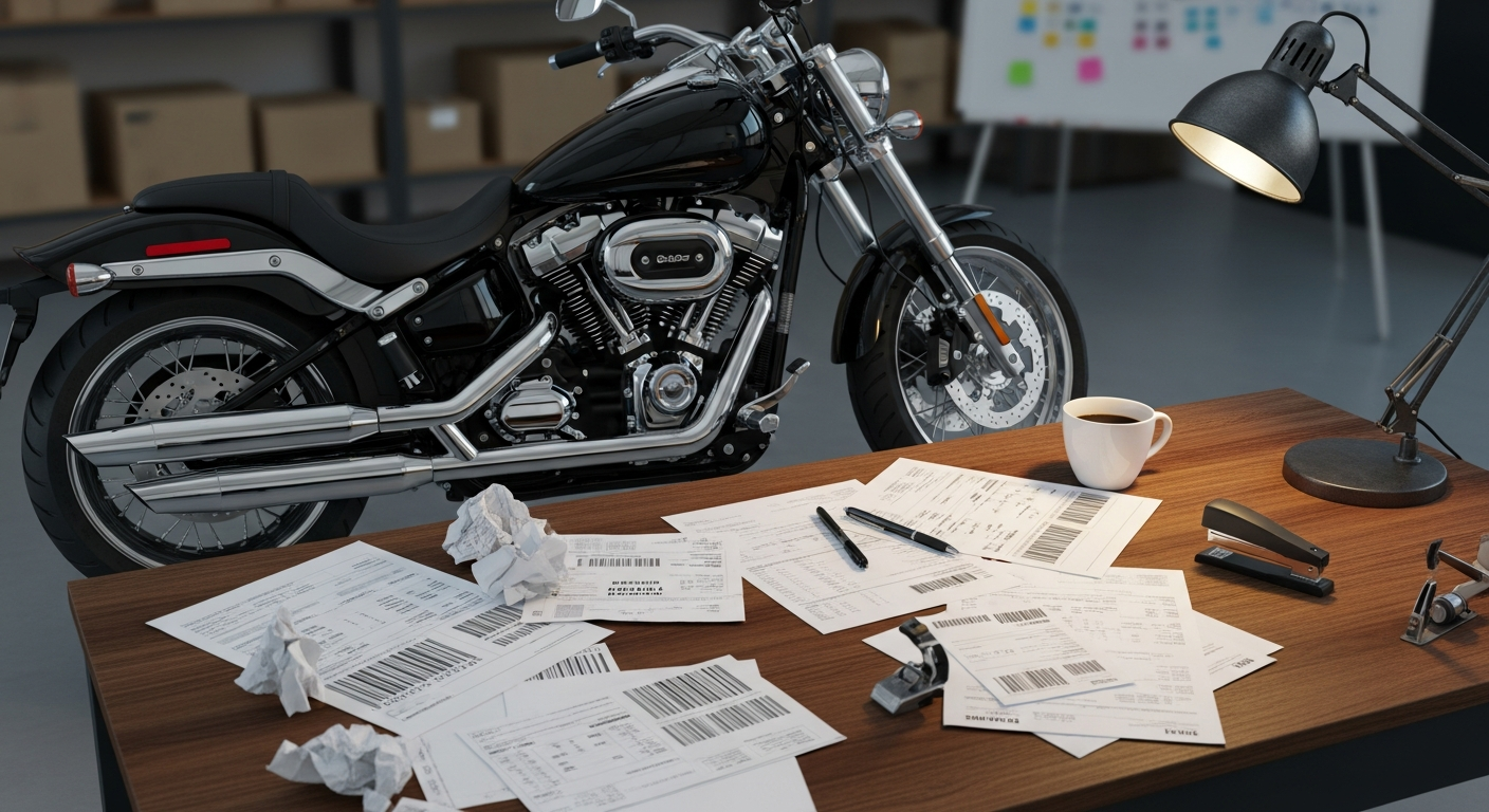 Japanese motorcycle export documents and auction sheet needed to import a motorcycle to Canada