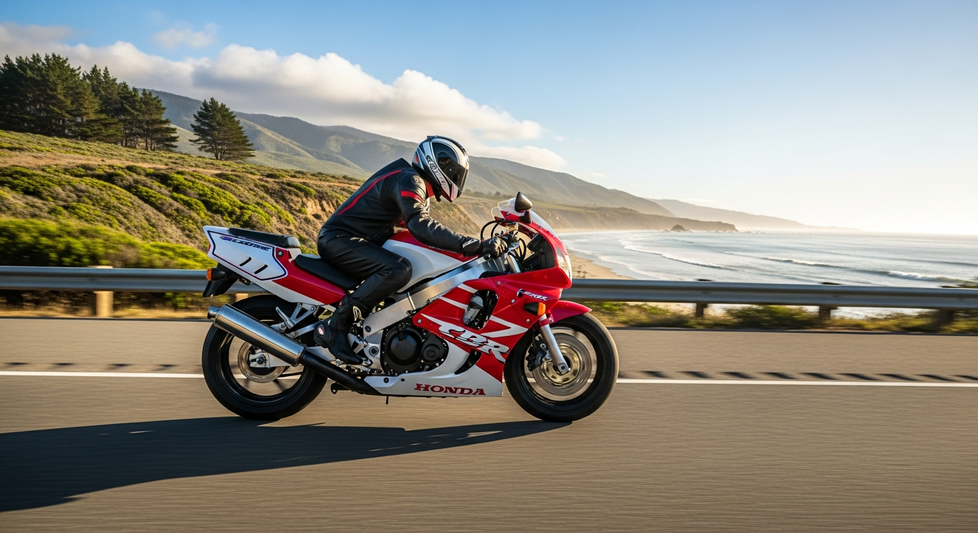 Kawasaki ZZR1100 ZX-11 on an open highway, the kind of clean import buyers chase from Japan