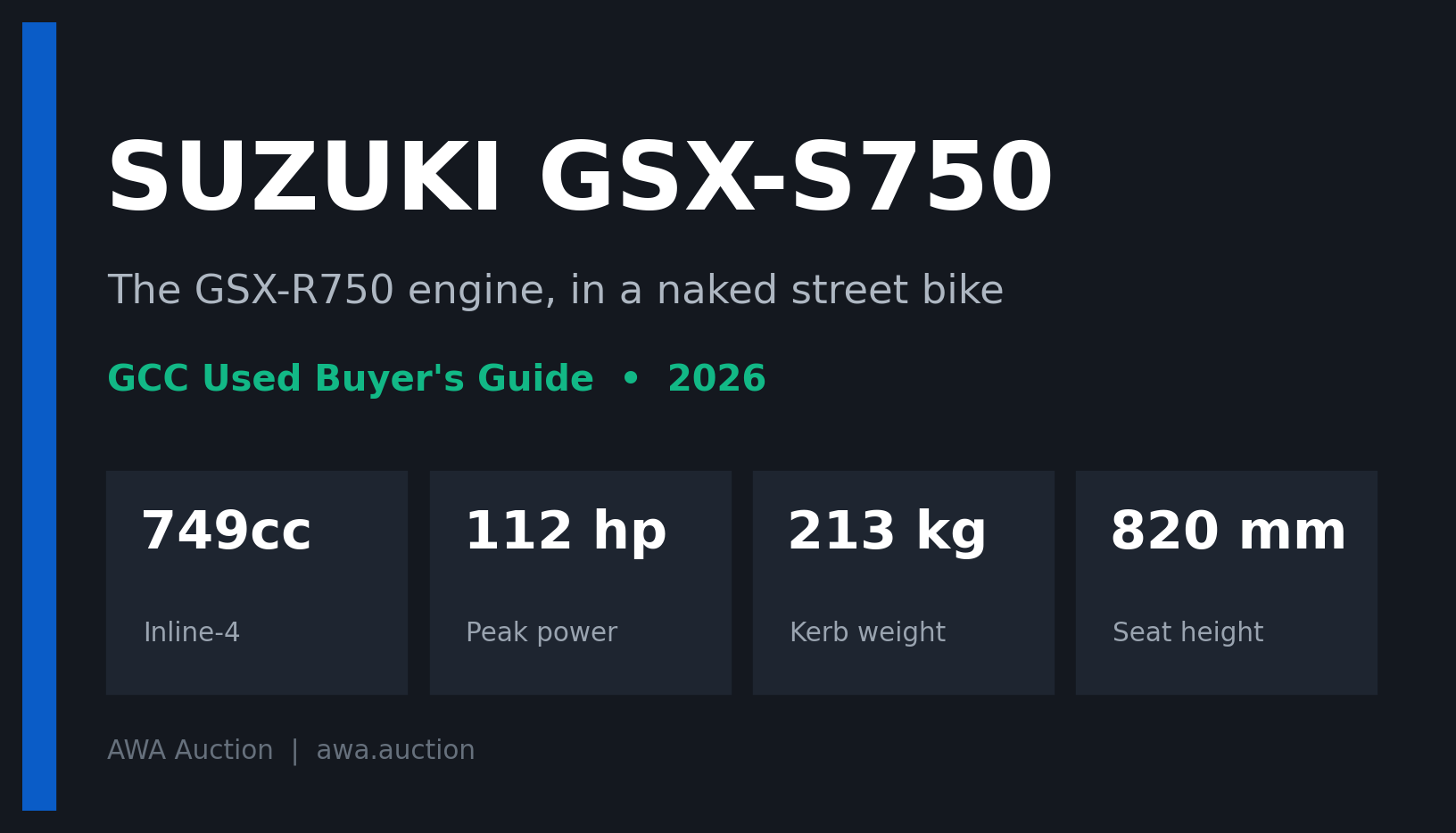 دليل شراء سوزوكي GSX-S750 مستعملة في الخليج 2026
