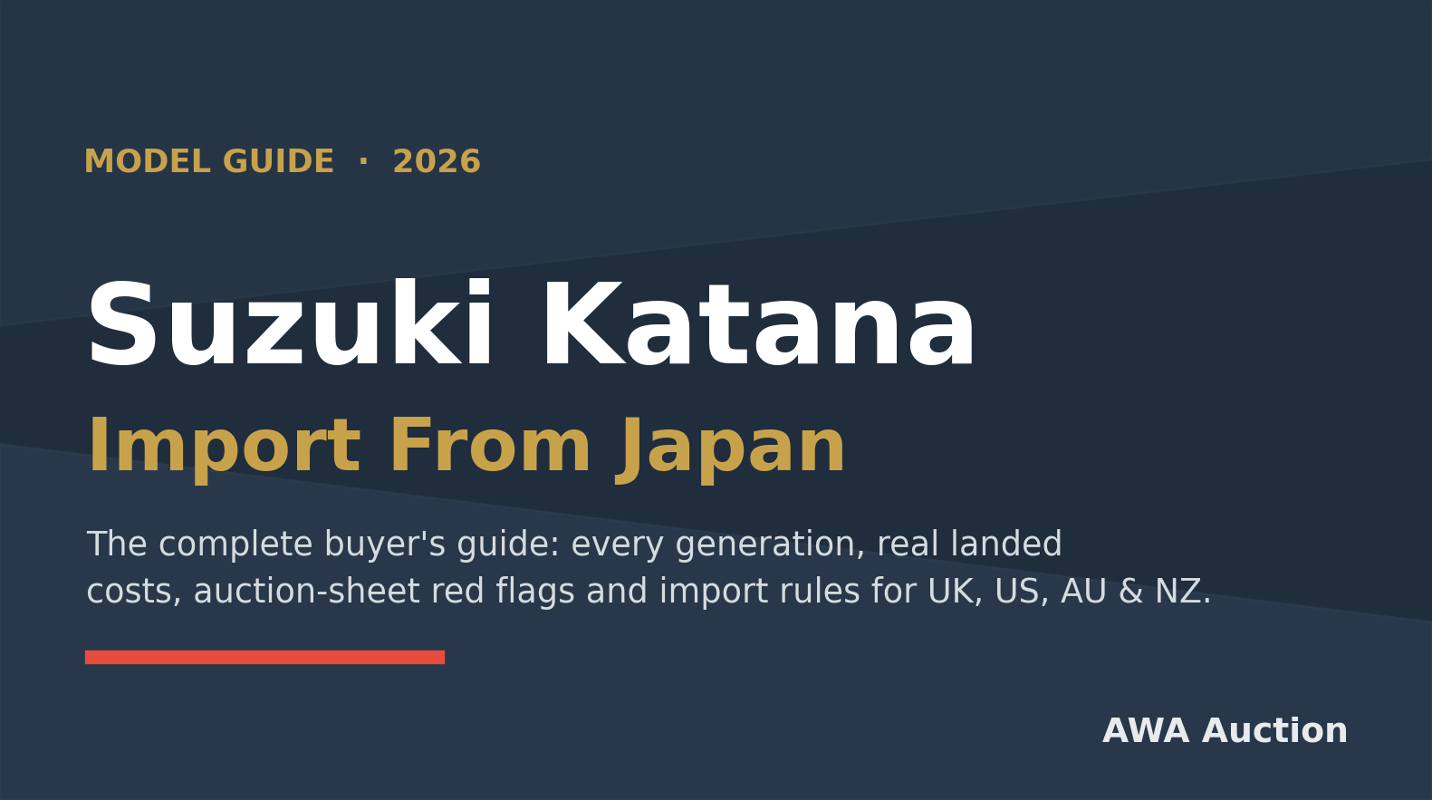 Suzuki Katana import from Japan 2026 buyer's guide cover