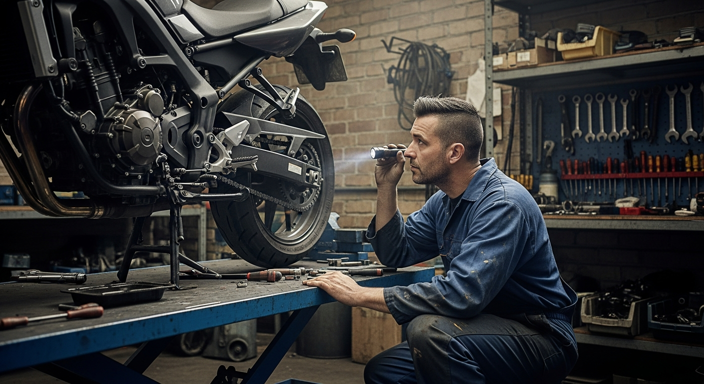 فحص دراجة سوزوكي SV650 مستعملة قبل الشراء