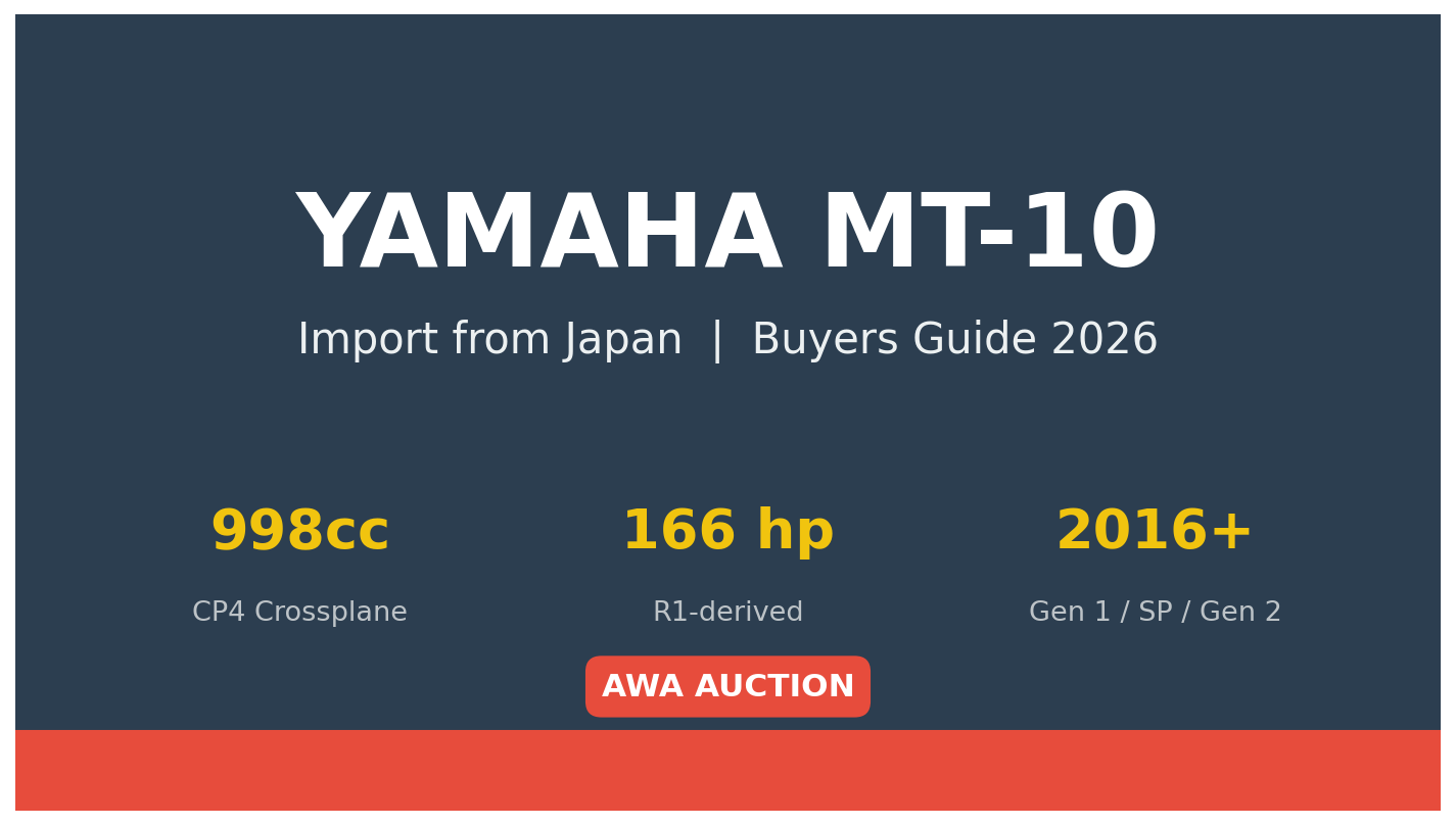 Yamaha MT-10 import from Japan buyers guide 2026