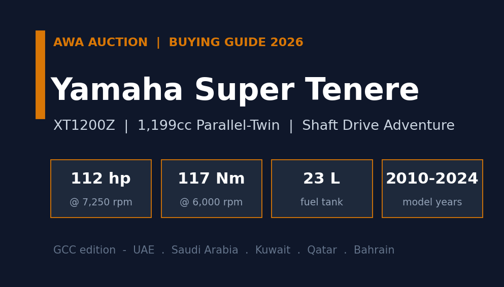 ياماها سوبر تينيري XT1200Z دليل شراء الدراجة المغامرة المستعملة في الخليج