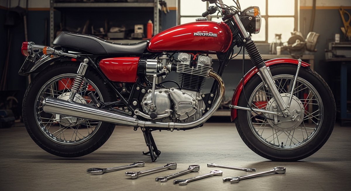 Yamaha TZR250 two-stroke engine inspection before import from Japan